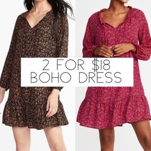 2 for $18 NWT Boho Dresses